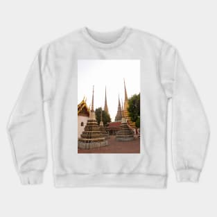 Stupa fifth group at Phra Chedi Rai in Wat Pho Crewneck Sweatshirt